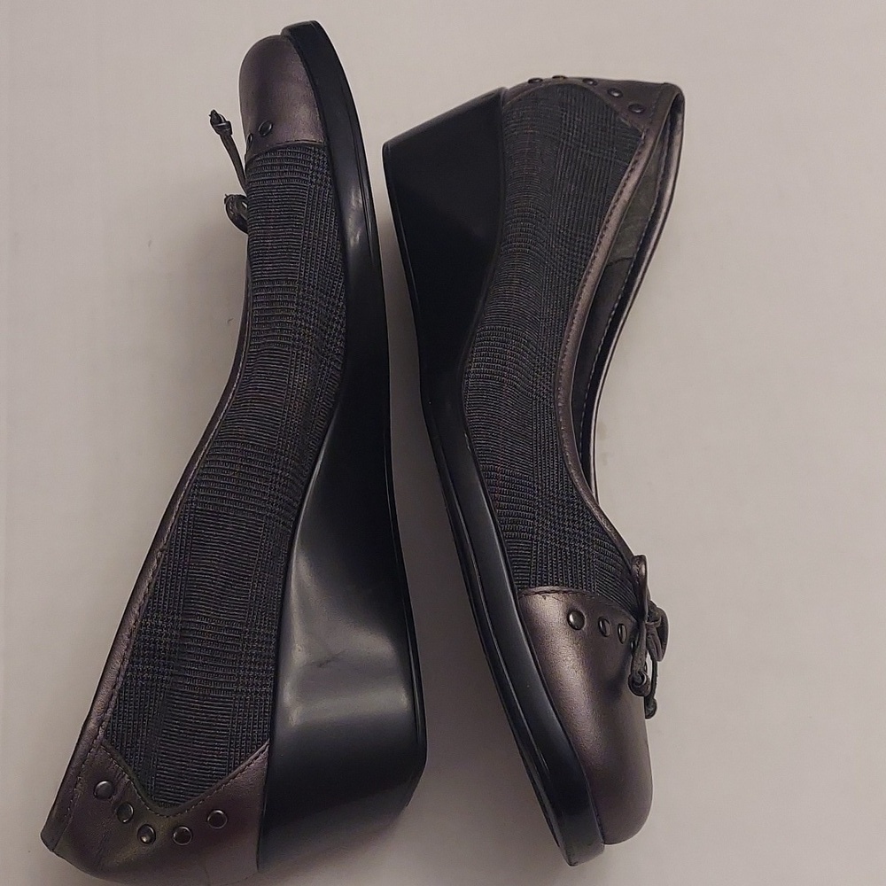 AEROSOLES Temahawk Slip On Gray Wedge Shoe 7.5 Comfort - Picture 13 of 14